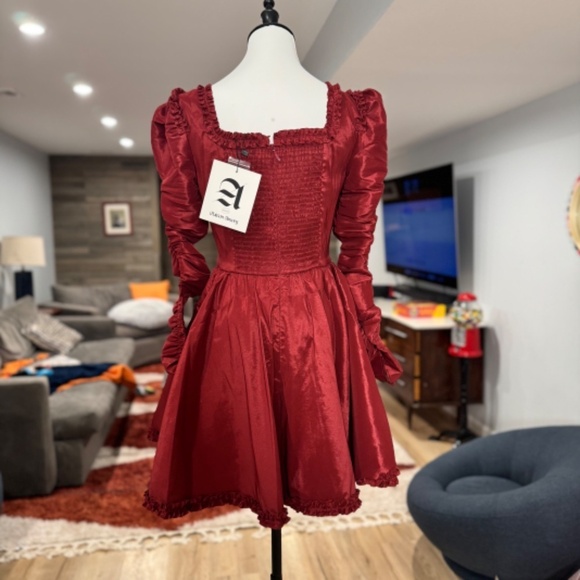 NWT Maison Amory Charlotte Dress in Cherry Jewel - Picture 3 of 9